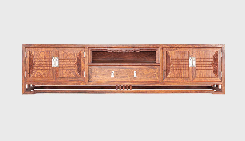 六盘水刺猬紫檀电视柜低柜现代中式全实木电视柜客厅高低柜